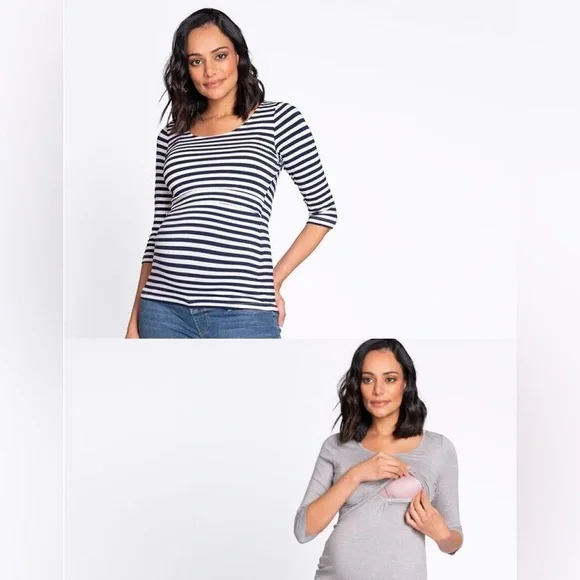 Seraphine Black and White Striped Top - Picture 5 of 5